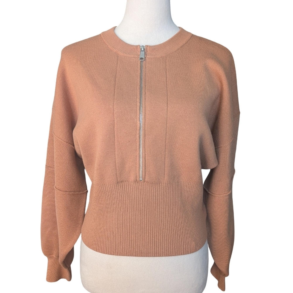 Anthropologie half zip pullover sweater in size small. Camel/tan - Picture 5 of 12